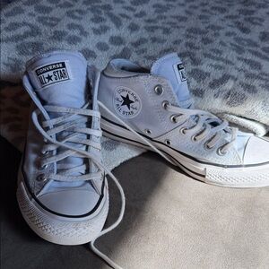 Converse White High-Top Sneakers